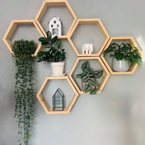 étagère-hexagonales-bois